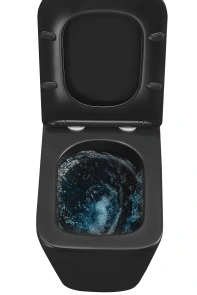 Унітаз підвісний Mixxus Premium QUADRO-0301-T3 BLACK 490х340х360mm, система змиву TORNADO 3.0 (MP65 №7