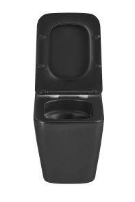 Унітаз підвісний Mixxus Premium QUADRO-0301-T3 BLACK 490х340х360mm, система змиву TORNADO 3.0 (MP65 №9