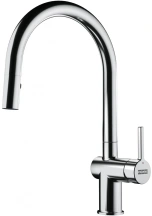 Смеситель для кухни Franke Active J, дл.излива - 220мм, поворотный, 1+1фильтр+душ, хром