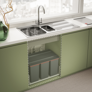 Смеситель для кухни Franke Lina Clear Water, длина излива - 272 мм, поворотный, 1+1 фильтр, хром №5