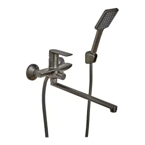 Змішувач для ванної кімнати Haiba Alex 006 Euro Graphite (HB3997) №1