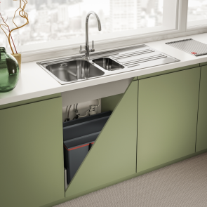 Смеситель для кухни Franke Lina Clear Water, длина излива - 272 мм, поворотный, 1+1 фильтр, хром №6