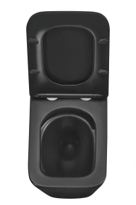 Унітаз підвісний Mixxus Premium QUADRO-0301-T3 BLACK 490х340х360mm, система змиву TORNADO 3.0 (MP65 №12