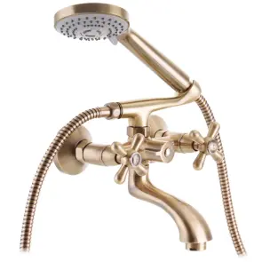 Смеситель Для ванны Haiba Dominox 142 Euro Бронзовый (HB3938) №1