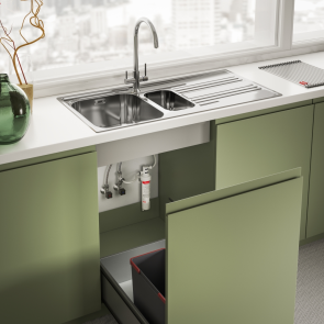 Смеситель для кухни Franke Lina Clear Water, длина излива - 272 мм, поворотный, 1+1 фильтр, хром №7