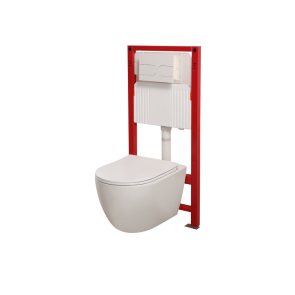 Комплект унитаз с инсталляцией для унитаза Mixxus Premium ELLIPSE-SET-2101 система смыва TORNADO 3. №12