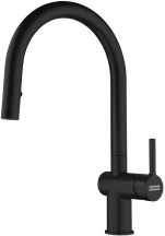 Смеситель для кухни Franke Active J, дл.излива - 227мм, поворотный, 1+1фильтр+душ, черный матовый