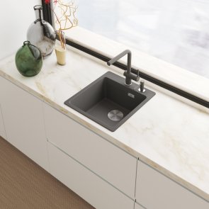 Смеситель для кухни Franke Active L, длина излива - 236мм, поворотный, 1рычаг, серый сланец №3