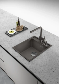 Смеситель для кухни Franke Active L, длина излива - 236мм, поворотный, 1рычаг, серый сланец №4