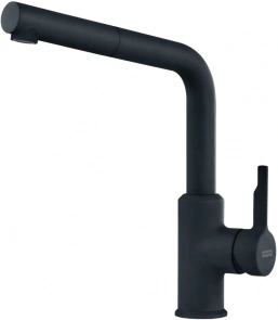 Смеситель для кухни Franke Urban Pull Out, длина излива - 252мм, вытяжной, 1рычажный, черный матовый №1