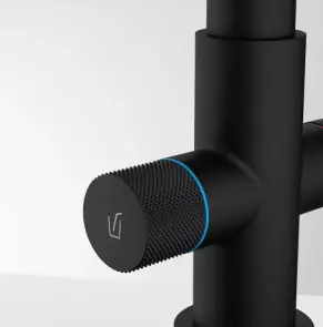 Змішувач для кухні Franke Lina L Clear Water 2.0, довж.виливу - 254 мм, поворотний, 1 важіль , Чорний матовий №8