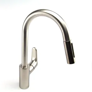 Змішувач для кухні Hansgrohe Focus M41, довж.виливу - 235мм, витяжний, 1важіль, KM240, сталь №2