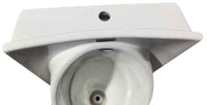 Пісуар підвісний Mixxus Premium BEVEL-1005 380x420x750mm з краном для пісуару (MP6664) №7