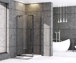 Душевая кабина Без поддона Mixxus Premium BEVEL SC01-90x90x195-TR Black прозрачное стекло 6мм (MI68 №1
