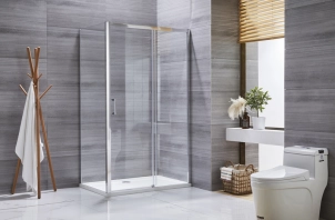 Душова кабіна без піддону Mixxus Premium DIVERSE SC03-120x80x195-TR Chrome прозоре скло 6мм ( №3