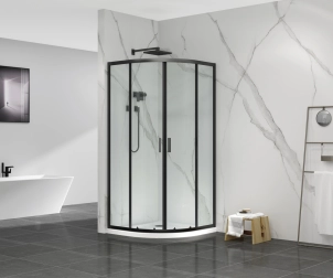 Душова кабіна без піддону Mixxus Premium DIVERSE SC01-90x90x195-TR Black прозоре скло 5мм (MI №4