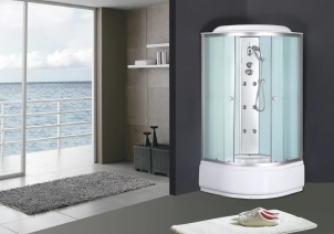 Бокс душовий з гідромасажем Mixxus STRONG SBH01-90x90x215-FB SATIN з високим піддоном (MI6888) №7