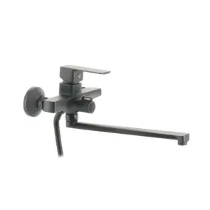 Смеситель для ванной Haiba Kubus 006 Euro Graphite (HB4006) №1