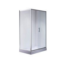 Душевая кабина с низким поддоном Mixxus HARD SCT01-100x80x198-TR CHROME прозрачное стекло 5мм (MI69