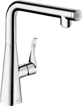 Змішувач для кухні Hansgrohe Metris Select, довж.виливу - 248мм, поворотний, важіль + кнопка, хром