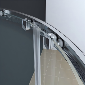 Душова кабіна без піддону Koer SR SC04-100x100x195-TR-01 прозоре скло Easy Clean 5мм, хром (K №2