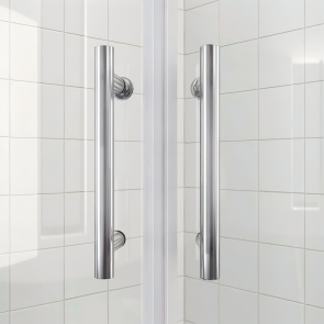Душова кабіна без піддону Koer SR SC04-100x100x195-TR-01 прозоре скло Easy Clean 5мм, хром (K №7