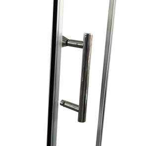 Душова кабіна без піддону Koer SR SC04-100x100x195-TR-01 прозоре скло Easy Clean 5мм, хром (K №9