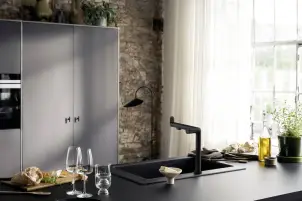 Змішувач для кухні Hansgrohe Aqittura M91, довж.виливу - 285мм, поворотний, 1важіль, FilterSystem 240, чорний матовий №3