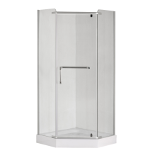 Душевая кабина Без поддона Mixxus LINES SC01-90x90x185-TR CHROME прозрачное стекло 6мм (MI6915)
