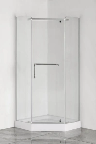 Душевая кабина Без поддона Mixxus LINES SC01-90x90x185-TR CHROME прозрачное стекло 6мм (MI6915) №2