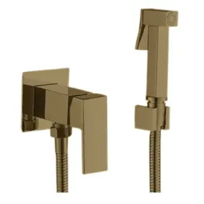 Змішувач для гігієнічного душу Haiba KUBUS 002 (INNER) BRUSHED GOLD (HB9625) №1