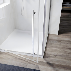 Душова кабіна без піддону Koer SR SC08-90x90x200-TR-01 прозоре скло Easy Clean 6мм, хром (KR5 №3