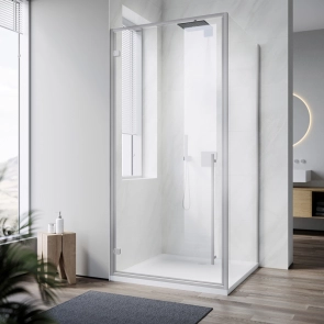 Душова кабіна без піддону Koer SR SC08-90x90x200-TR-01 прозоре скло Easy Clean 6мм, хром (KR5 №2