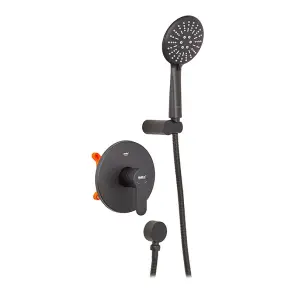 Змішувач для душу Haiba Amanda 003 (Inner) Black (HB3956) №7