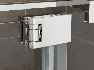 Душова кабіна без піддону Koer SR SC02-120x90x200-TR-01 прозоре скло Easy Clean 8мм, хром (KR №7