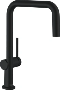 Смеситель для кухни Hansgrohe Talis M54, длина излива - 216мм, поворотный, 1рычаг, KMU220, матовый черный №1