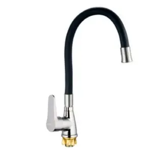 Змішувач для кухНі Mixxus SOP4-146 Reflector Black з чорним силіконовим виливом (MI6490) №1