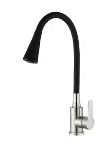 Змішувач для кухНі Mixxus DAX-011 REFL.Black із силіконовим виливом (MI6559) №1
