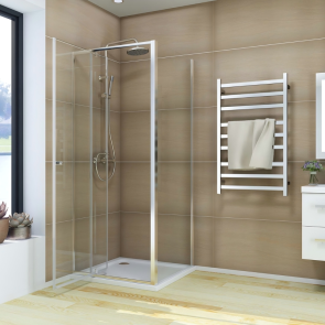 Душова кабіна без піддону Koer SR SC05-90x90x195-TR-01 прозоре скло Easy Clean 6мм, хром (KR5 №4