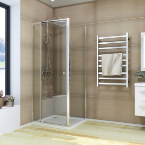 Душова кабіна без піддону Koer SR SC05-90x90x195-TR-01 прозоре скло Easy Clean 6мм, хром (KR5 №6