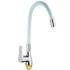 Змішувач для кухНі Mixxus SOP4-146 Reflector White з білим силіконовим виливом (MI6491) №1