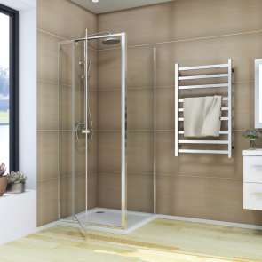 Душова кабіна без піддону Koer SR SC05-90x90x195-TR-01 прозоре скло Easy Clean 6мм, хром (KR5 №7