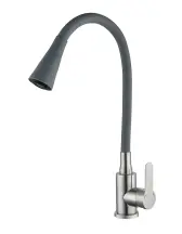 Смеситель Для кухни Mixxus DAX-011 REFL.Gray с силиконовым изливом (MI6560)