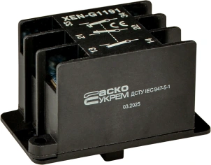 Блок-контакт XEN-G1191 к XAL-B3, 1NO+1NC+1NO (2 скорости) №4