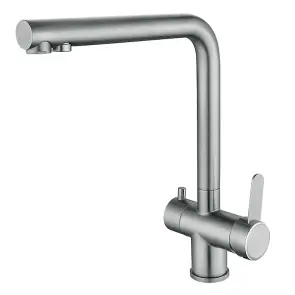 Кухонний змішувач на дві води Mixxus FAN-021 із нерж. сталі SUS304 (MI6109) №1
