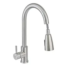Кухонный смеситель с выдвижной лейкой Mixxus SUS 014-B (SS0023)