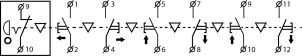 Пост кнопковий XAL-B3-6713К з ключем №3