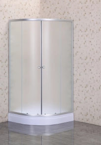 Душевая кабина с низким поддоном Mixxus PLAIN SCT02-90x90x195-FB SATIN матовое стекло 4мм (MI6896) №1