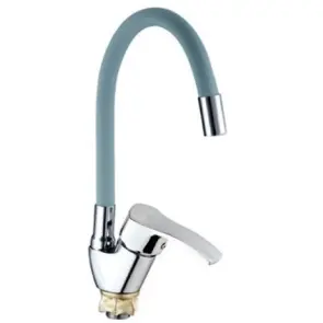 Смеситель Для кухни Mixxus YUB4-279 Reflector Gray с серым силиконовым изливом (MI6485) №1