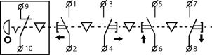 Пост кнопковий XAL-B3-4713 №5